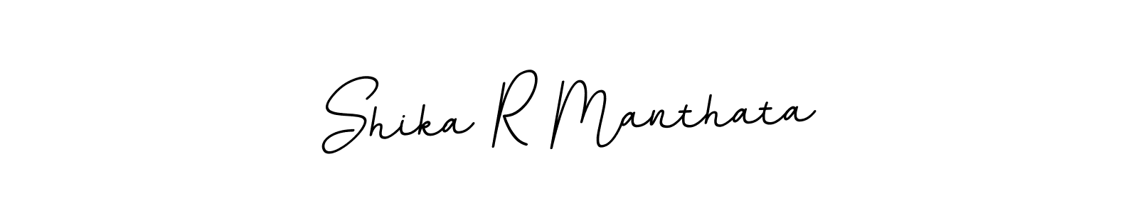 The best way (BallpointsItalic-DORy9) to make a short signature is to pick only two or three words in your name. The name Shika R Manthata include a total of six letters. For converting this name. Shika R Manthata signature style 11 images and pictures png