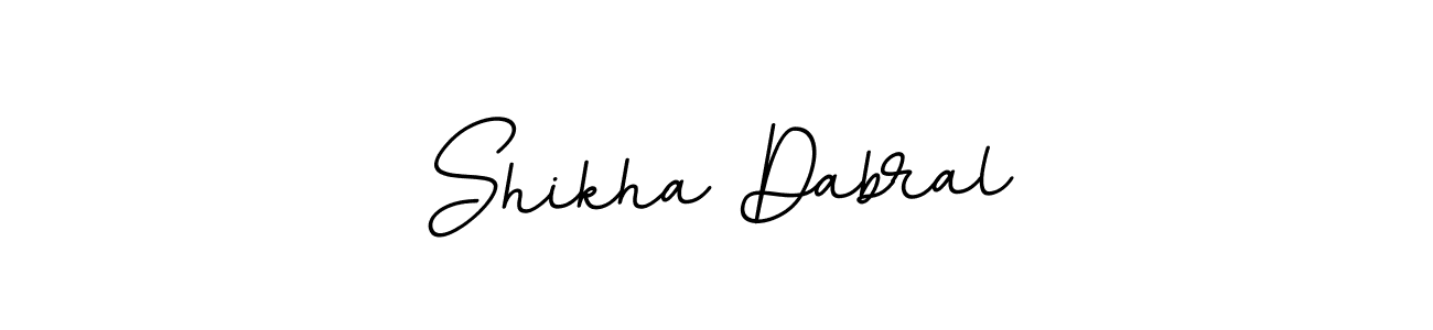 Shikha Dabral stylish signature style. Best Handwritten Sign (BallpointsItalic-DORy9) for my name. Handwritten Signature Collection Ideas for my name Shikha Dabral. Shikha Dabral signature style 11 images and pictures png