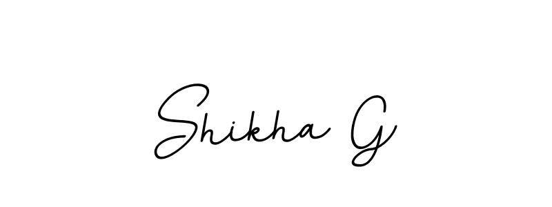 It looks lik you need a new signature style for name Shikha G. Design unique handwritten (BallpointsItalic-DORy9) signature with our free signature maker in just a few clicks. Shikha G signature style 11 images and pictures png