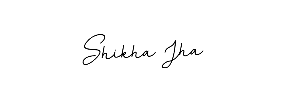 Use a signature maker to create a handwritten signature online. With this signature software, you can design (BallpointsItalic-DORy9) your own signature for name Shikha Jha. Shikha Jha signature style 11 images and pictures png