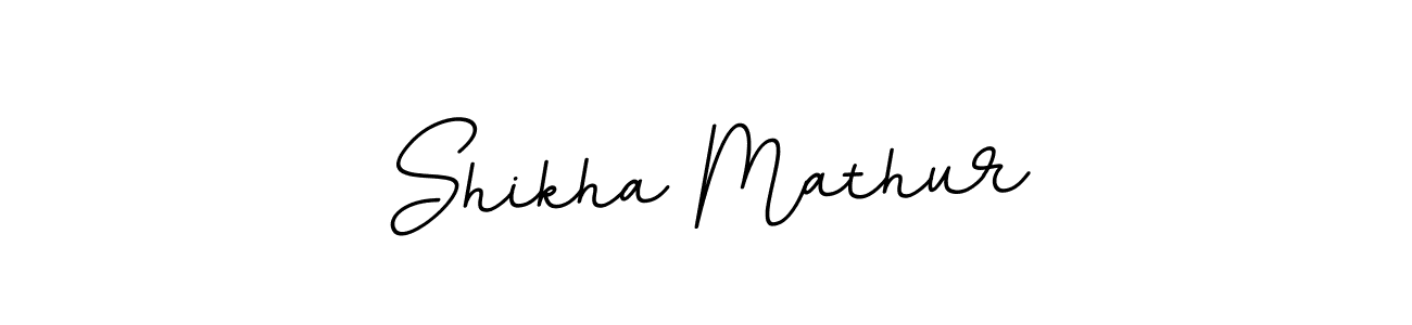 if you are searching for the best signature style for your name Shikha Mathur. so please give up your signature search. here we have designed multiple signature styles  using BallpointsItalic-DORy9. Shikha Mathur signature style 11 images and pictures png