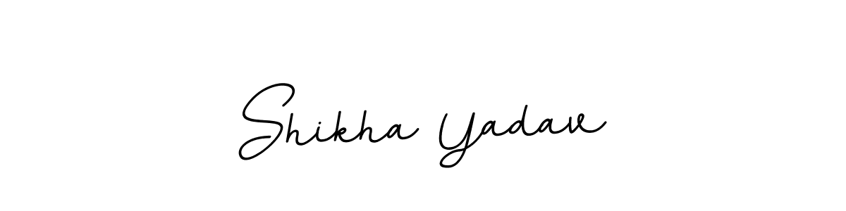 Shikha Yadav stylish signature style. Best Handwritten Sign (BallpointsItalic-DORy9) for my name. Handwritten Signature Collection Ideas for my name Shikha Yadav. Shikha Yadav signature style 11 images and pictures png