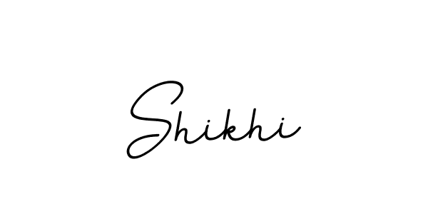 Make a beautiful signature design for name Shikhi. With this signature (BallpointsItalic-DORy9) style, you can create a handwritten signature for free. Shikhi signature style 11 images and pictures png