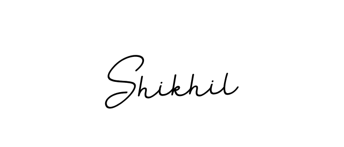 Design your own signature with our free online signature maker. With this signature software, you can create a handwritten (BallpointsItalic-DORy9) signature for name Shikhil. Shikhil signature style 11 images and pictures png