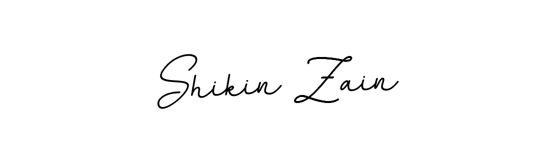 The best way (BallpointsItalic-DORy9) to make a short signature is to pick only two or three words in your name. The name Shikin Zain include a total of six letters. For converting this name. Shikin Zain signature style 11 images and pictures png