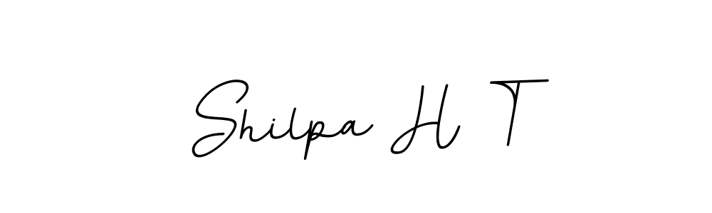 It looks lik you need a new signature style for name Shilpa H T. Design unique handwritten (BallpointsItalic-DORy9) signature with our free signature maker in just a few clicks. Shilpa H T signature style 11 images and pictures png