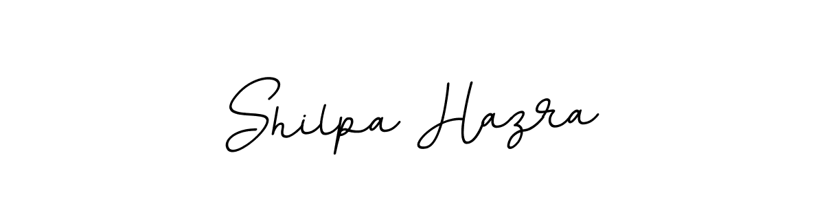 How to make Shilpa Hazra name signature. Use BallpointsItalic-DORy9 style for creating short signs online. This is the latest handwritten sign. Shilpa Hazra signature style 11 images and pictures png