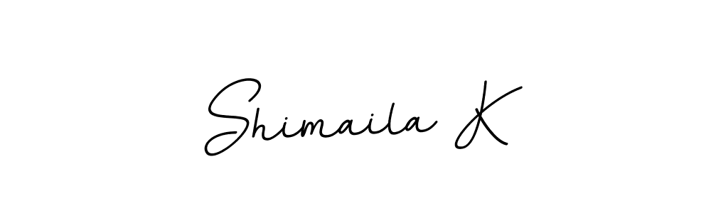 Make a beautiful signature design for name Shimaila K. With this signature (BallpointsItalic-DORy9) style, you can create a handwritten signature for free. Shimaila K signature style 11 images and pictures png