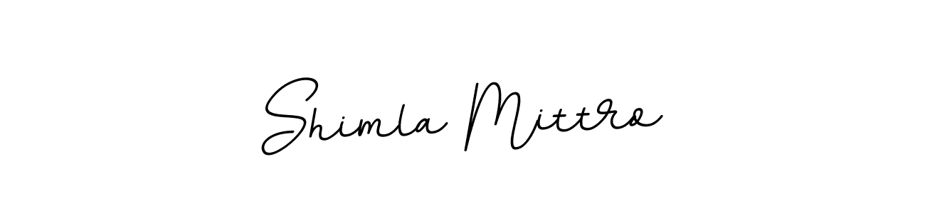 How to make Shimla Mittro name signature. Use BallpointsItalic-DORy9 style for creating short signs online. This is the latest handwritten sign. Shimla Mittro signature style 11 images and pictures png