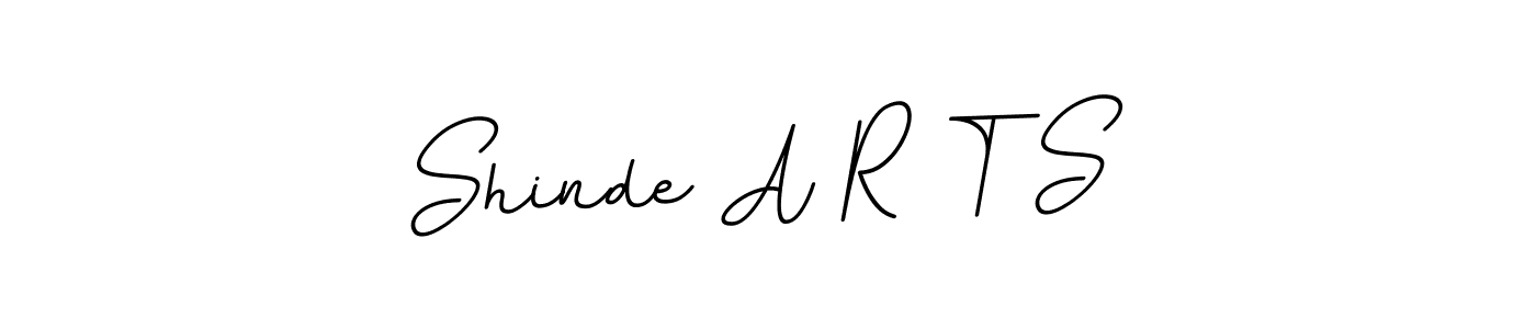 You should practise on your own different ways (BallpointsItalic-DORy9) to write your name (Shinde A R T S) in signature. don't let someone else do it for you. Shinde A R T S signature style 11 images and pictures png