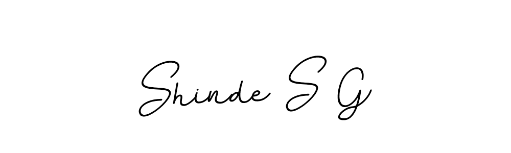 Shinde S G stylish signature style. Best Handwritten Sign (BallpointsItalic-DORy9) for my name. Handwritten Signature Collection Ideas for my name Shinde S G. Shinde S G signature style 11 images and pictures png