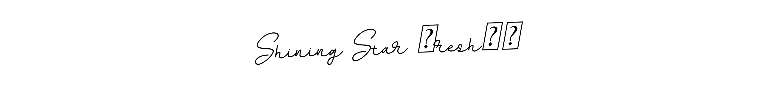 Design your own signature with our free online signature maker. With this signature software, you can create a handwritten (BallpointsItalic-DORy9) signature for name Shining Star ⭐resh♥️. Shining Star ⭐resh♥️ signature style 11 images and pictures png