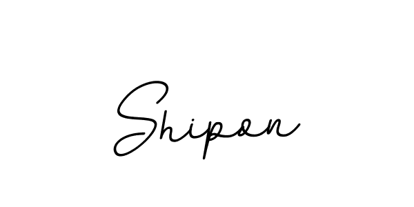 How to make Shipon name signature. Use BallpointsItalic-DORy9 style for creating short signs online. This is the latest handwritten sign. Shipon signature style 11 images and pictures png