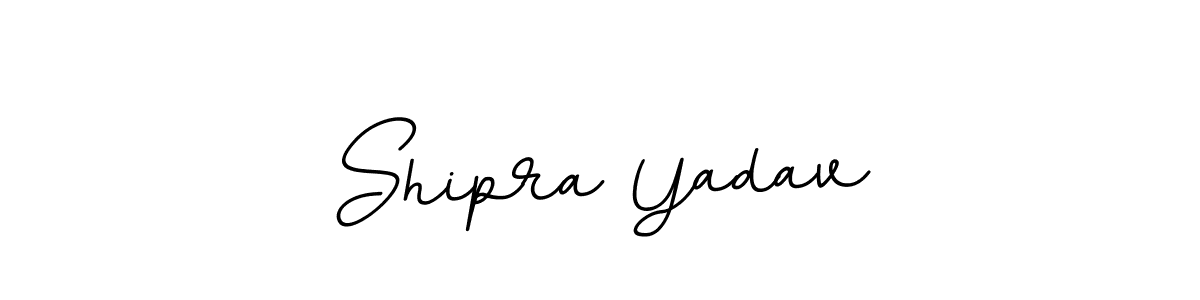 How to make Shipra Yadav name signature. Use BallpointsItalic-DORy9 style for creating short signs online. This is the latest handwritten sign. Shipra Yadav signature style 11 images and pictures png