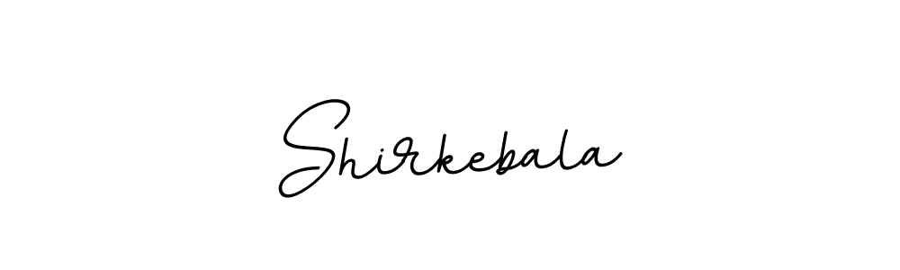 Design your own signature with our free online signature maker. With this signature software, you can create a handwritten (BallpointsItalic-DORy9) signature for name Shirkebala. Shirkebala signature style 11 images and pictures png