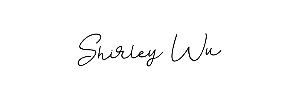 Shirley Wu stylish signature style. Best Handwritten Sign (BallpointsItalic-DORy9) for my name. Handwritten Signature Collection Ideas for my name Shirley Wu. Shirley Wu signature style 11 images and pictures png