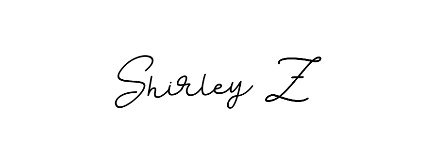 The best way (BallpointsItalic-DORy9) to make a short signature is to pick only two or three words in your name. The name Shirley Z include a total of six letters. For converting this name. Shirley Z signature style 11 images and pictures png