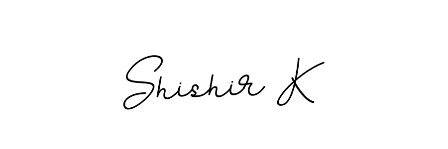 Use a signature maker to create a handwritten signature online. With this signature software, you can design (BallpointsItalic-DORy9) your own signature for name Shishir K. Shishir K signature style 11 images and pictures png