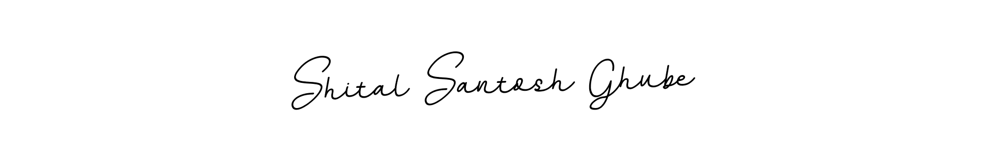 The best way (BallpointsItalic-DORy9) to make a short signature is to pick only two or three words in your name. The name Shital Santosh Ghube include a total of six letters. For converting this name. Shital Santosh Ghube signature style 11 images and pictures png