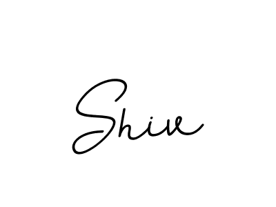 Design your own signature with our free online signature maker. With this signature software, you can create a handwritten (BallpointsItalic-DORy9) signature for name Shiv. Shiv signature style 11 images and pictures png