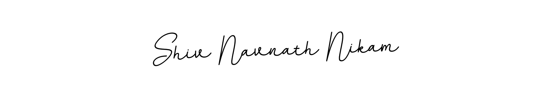 Make a beautiful signature design for name Shiv Navnath Nikam. With this signature (BallpointsItalic-DORy9) style, you can create a handwritten signature for free. Shiv Navnath Nikam signature style 11 images and pictures png