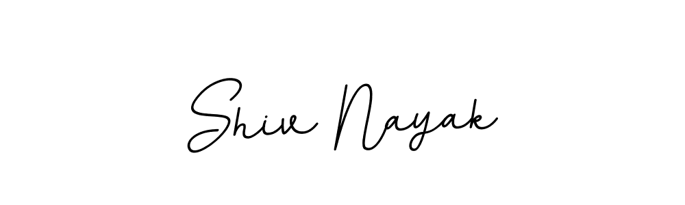 Use a signature maker to create a handwritten signature online. With this signature software, you can design (BallpointsItalic-DORy9) your own signature for name Shiv Nayak. Shiv Nayak signature style 11 images and pictures png