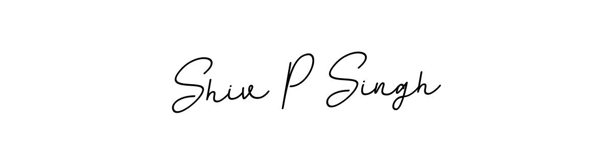 This is the best signature style for the Shiv P Singh name. Also you like these signature font (BallpointsItalic-DORy9). Mix name signature. Shiv P Singh signature style 11 images and pictures png