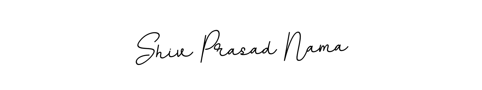 You should practise on your own different ways (BallpointsItalic-DORy9) to write your name (Shiv Prasad Nama) in signature. don't let someone else do it for you. Shiv Prasad Nama signature style 11 images and pictures png
