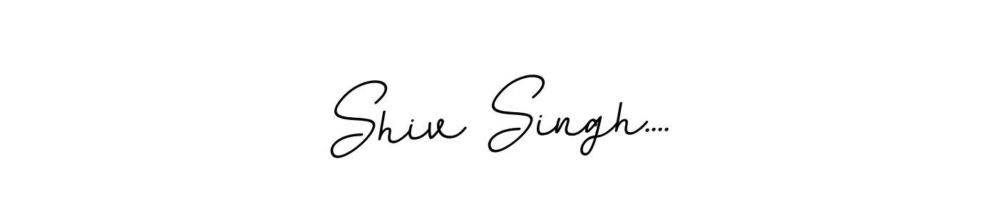 Design your own signature with our free online signature maker. With this signature software, you can create a handwritten (BallpointsItalic-DORy9) signature for name Shiv Singh..... Shiv Singh.... signature style 11 images and pictures png