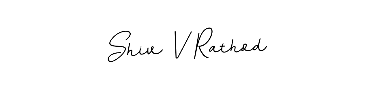 The best way (BallpointsItalic-DORy9) to make a short signature is to pick only two or three words in your name. The name Shiv V Rathod include a total of six letters. For converting this name. Shiv V Rathod signature style 11 images and pictures png