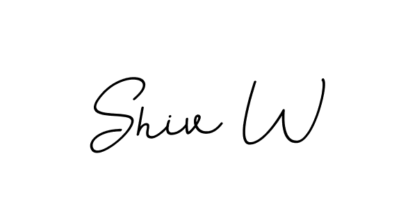 How to make Shiv W signature? BallpointsItalic-DORy9 is a professional autograph style. Create handwritten signature for Shiv W name. Shiv W signature style 11 images and pictures png