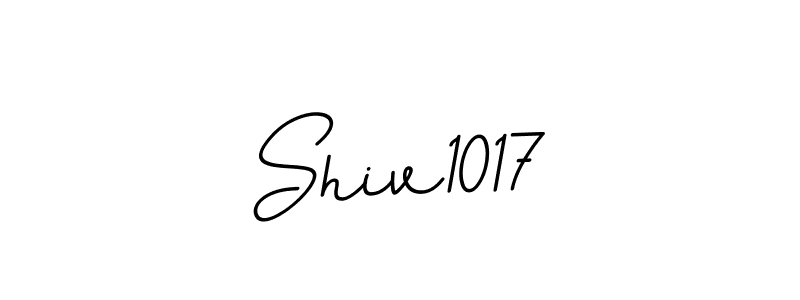 Make a beautiful signature design for name Shiv1017. With this signature (BallpointsItalic-DORy9) style, you can create a handwritten signature for free. Shiv1017 signature style 11 images and pictures png