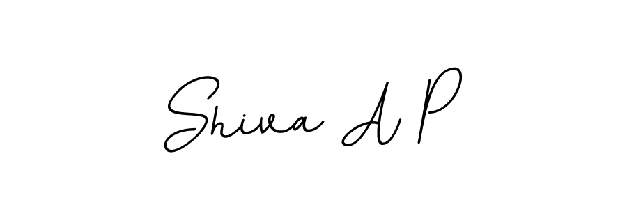 Design your own signature with our free online signature maker. With this signature software, you can create a handwritten (BallpointsItalic-DORy9) signature for name Shiva A P. Shiva A P signature style 11 images and pictures png