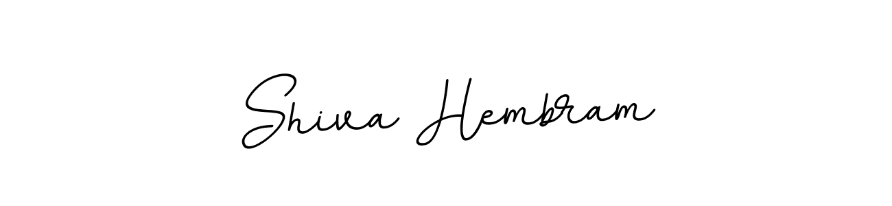 Make a beautiful signature design for name Shiva Hembram. With this signature (BallpointsItalic-DORy9) style, you can create a handwritten signature for free. Shiva Hembram signature style 11 images and pictures png