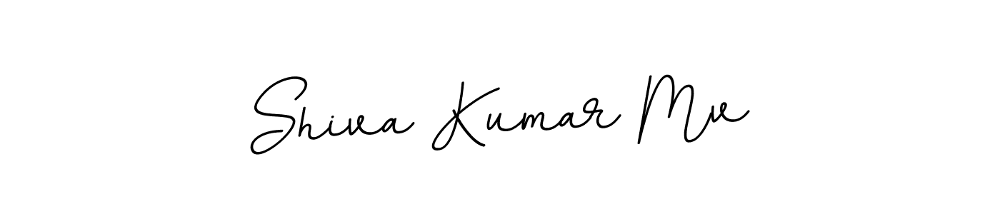 Create a beautiful signature design for name Shiva Kumar Mv. With this signature (BallpointsItalic-DORy9) fonts, you can make a handwritten signature for free. Shiva Kumar Mv signature style 11 images and pictures png