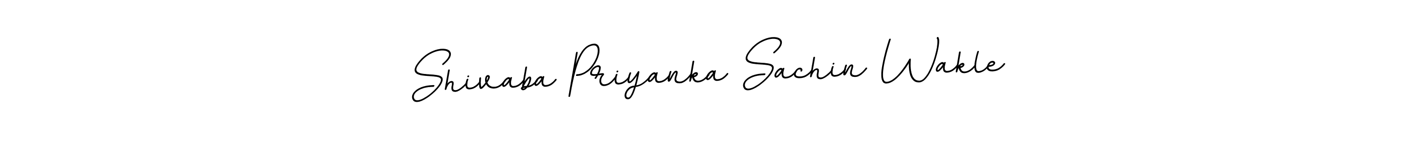 Shivaba Priyanka Sachin Wakle stylish signature style. Best Handwritten Sign (BallpointsItalic-DORy9) for my name. Handwritten Signature Collection Ideas for my name Shivaba Priyanka Sachin Wakle. Shivaba Priyanka Sachin Wakle signature style 11 images and pictures png