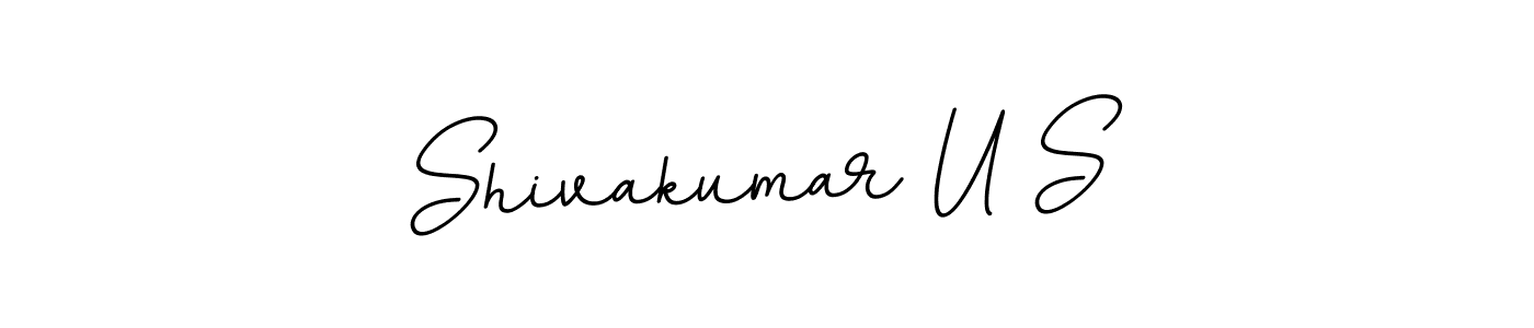 if you are searching for the best signature style for your name Shivakumar U S. so please give up your signature search. here we have designed multiple signature styles  using BallpointsItalic-DORy9. Shivakumar U S signature style 11 images and pictures png