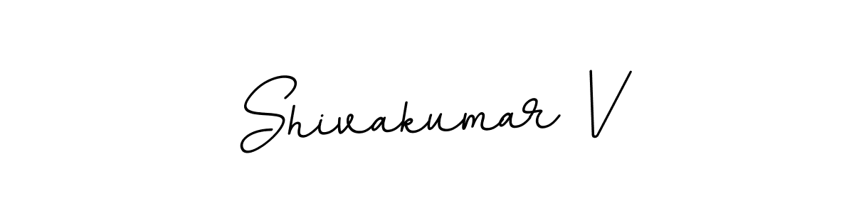 Make a beautiful signature design for name Shivakumar V. With this signature (BallpointsItalic-DORy9) style, you can create a handwritten signature for free. Shivakumar V signature style 11 images and pictures png