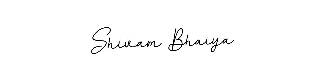 Shivam Bhaiya stylish signature style. Best Handwritten Sign (BallpointsItalic-DORy9) for my name. Handwritten Signature Collection Ideas for my name Shivam Bhaiya. Shivam Bhaiya signature style 11 images and pictures png