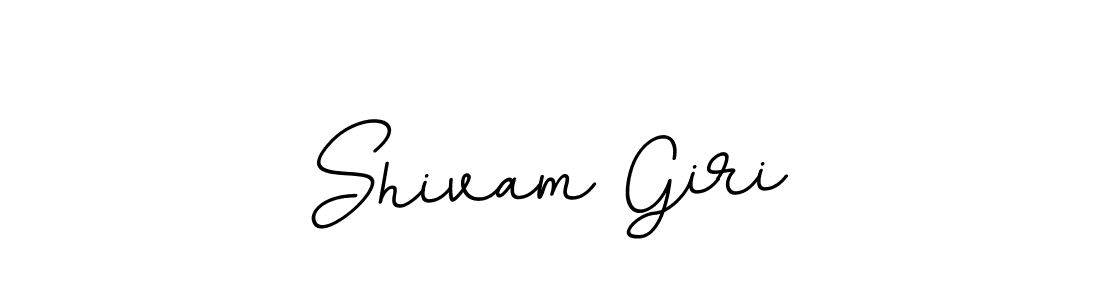 Use a signature maker to create a handwritten signature online. With this signature software, you can design (BallpointsItalic-DORy9) your own signature for name Shivam Giri. Shivam Giri signature style 11 images and pictures png