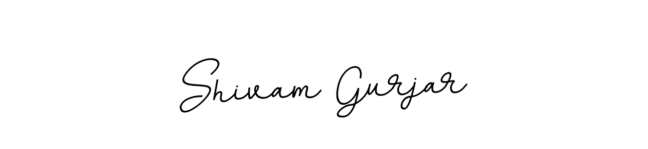 Design your own signature with our free online signature maker. With this signature software, you can create a handwritten (BallpointsItalic-DORy9) signature for name Shivam Gurjar. Shivam Gurjar signature style 11 images and pictures png