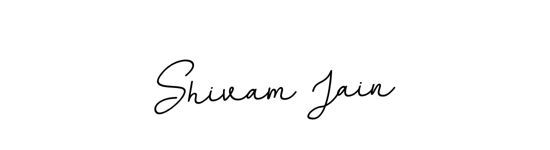 Make a beautiful signature design for name Shivam Jain. With this signature (BallpointsItalic-DORy9) style, you can create a handwritten signature for free. Shivam Jain signature style 11 images and pictures png