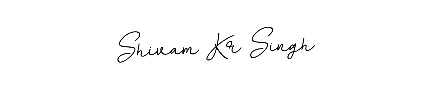 Shivam Kr Singh stylish signature style. Best Handwritten Sign (BallpointsItalic-DORy9) for my name. Handwritten Signature Collection Ideas for my name Shivam Kr Singh. Shivam Kr Singh signature style 11 images and pictures png