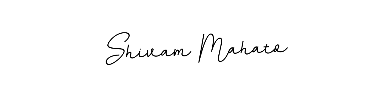 Use a signature maker to create a handwritten signature online. With this signature software, you can design (BallpointsItalic-DORy9) your own signature for name Shivam Mahato. Shivam Mahato signature style 11 images and pictures png