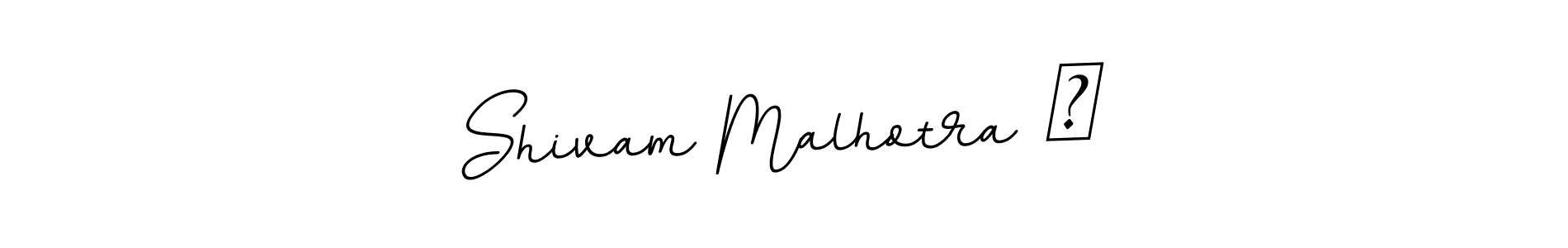 How to make Shivam Malhotra ✨ name signature. Use BallpointsItalic-DORy9 style for creating short signs online. This is the latest handwritten sign. Shivam Malhotra ✨ signature style 11 images and pictures png