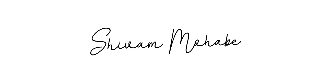 Use a signature maker to create a handwritten signature online. With this signature software, you can design (BallpointsItalic-DORy9) your own signature for name Shivam Mohabe. Shivam Mohabe signature style 11 images and pictures png