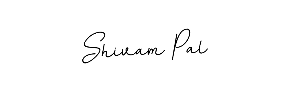 Use a signature maker to create a handwritten signature online. With this signature software, you can design (BallpointsItalic-DORy9) your own signature for name Shivam Pal. Shivam Pal signature style 11 images and pictures png