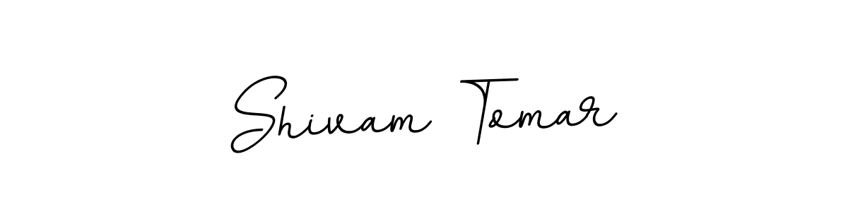 The best way (BallpointsItalic-DORy9) to make a short signature is to pick only two or three words in your name. The name Shivam Tomar include a total of six letters. For converting this name. Shivam Tomar signature style 11 images and pictures png