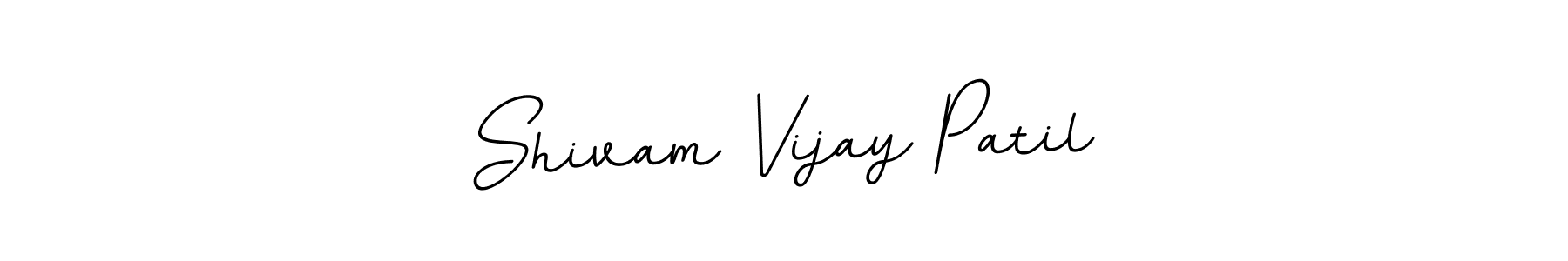 if you are searching for the best signature style for your name Shivam Vijay Patil. so please give up your signature search. here we have designed multiple signature styles  using BallpointsItalic-DORy9. Shivam Vijay Patil signature style 11 images and pictures png