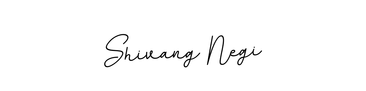 Make a beautiful signature design for name Shivang Negi. With this signature (BallpointsItalic-DORy9) style, you can create a handwritten signature for free. Shivang Negi signature style 11 images and pictures png